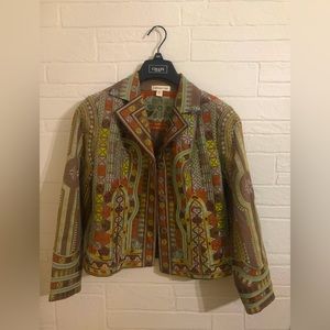 Coldwater Creek Colorful Embroidered Blazer (Petite)